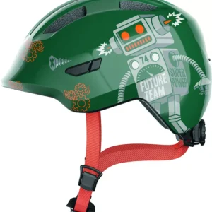 ABUS kerékpáros gyerek sisak Smiley 3.0, In-Mold, green robo, S (45-50 cm) Szuper ajánlat