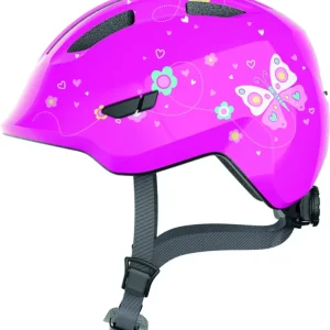 ABUS kerékpáros gyerek sisak Smiley 3.0, In-Mold, pink butterfly, S (45-50 cm) Vásárlói kedvenc