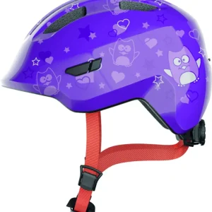 ABUS kerékpáros gyerek sisak Smiley 3.0, In-Mold, purple star, S (45-50 cm) Csak ma