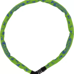Szuper akció ABUS láncos lakat jelkóddal Steel-O-Chain Symbols 4804C/75, lime