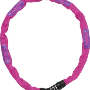 Vásárlói kedvenc ABUS láncos lakat számzárral Steel-O-Chain 4804C/75, pink