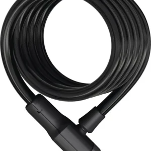 ABUS spirál lakat Booster 6512K/180/12, fekete Expressz szállítás