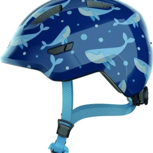Szuper ajánlat ABUS kerékpáros gyerek sisak Smiley 3.0, In-Mold, blue whale, S (45-50 cm)
