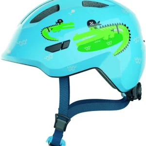 Akciós ár ABUS kerékpáros gyerek sisak Smiley 3.0, In-Mold, blue croco, S (45-50 cm)
