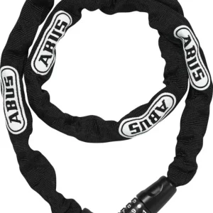 Vásárlói kedvenc ABUS láncos lakat számzárral Steel-O-Chain 5805C/110, fekete
