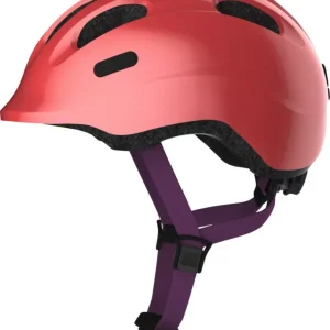 Csak ma ABUS kerékpáros gyerek sisak Smiley 2.1, In-Mold, sparkling peach, M (50-55 cm)