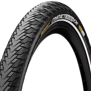 Biztonságos fizetés Continental kerékpáros külső gumi 55-559 Contact Cruiser 26x2,2 fekete/fekete, reflektoros