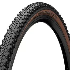 Continental gravel-cyclocross kerékpáros külső gumi 40-622 Terra Trail ShieldWall 28x1,5, hookless felni kompatibilis, tubeless ready, fekete/barna hajtogathatós Skin Akciós ár