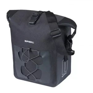 Basil egyoldalas táska Navigator Waterproof M Single Bag, Hook ON, 12-15 l, fekete Kiárusítás
