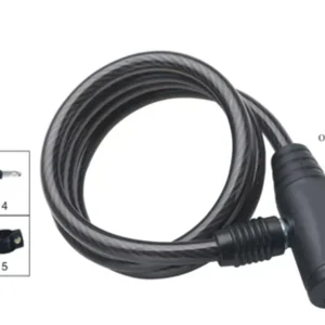 Vedd meg online Lakat spirál kulcsos 8x1000 mm TY-513 fekete