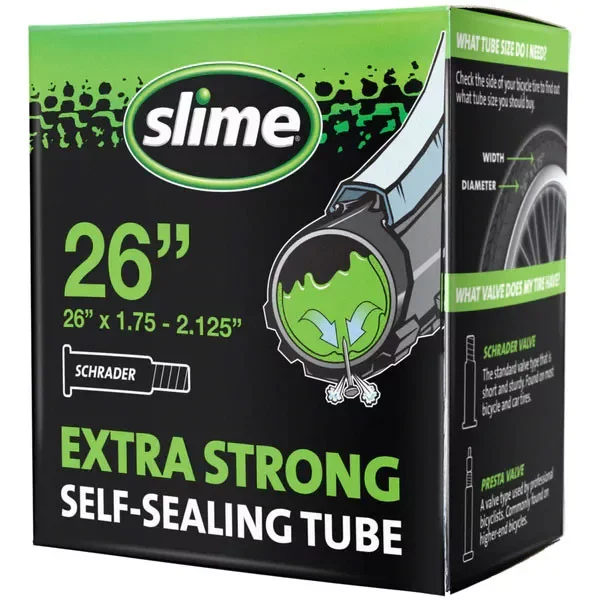 Végkiárusítás Slime belső 26x1,75-2,125 FV - defektgátló folyadékkal tőltve