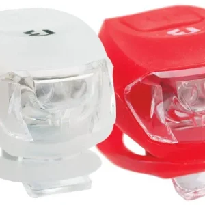 Szuper akció Lámpa BIKEFUN PIXIE szett E+H 2+2 LED, fehér+piros - JY-267-2B-SET