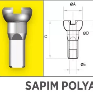 Szuper akció Küllőanya SAPIM POLYAX Alu 14G 14 mm fekete