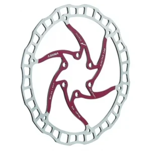 Akció Féktárcsa ashima 180mm inox/piros aro-08-180-rd