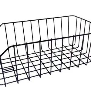 Utolsó esély Kosár hátsó ritkaszövésű l" 26/28"Szögletes fekete47x30x17/8,5cm (motorkosár) hazai